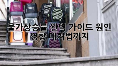 물가상승률 완벽 가이드: 원인, 영향, 대처법까지