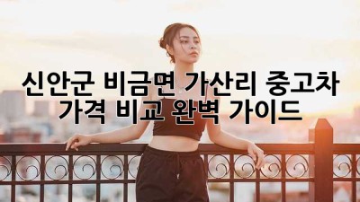 신안군 비금면 가산리 중고차 가격 비교 완벽 가이드